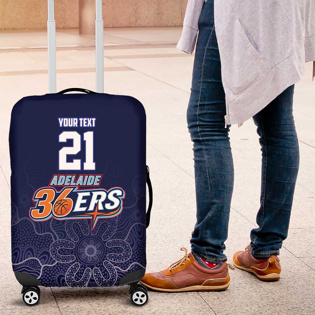 Basketball Custom Adelaide Luggage Cover Simple Australian Dot Art - Aussie Hoodie