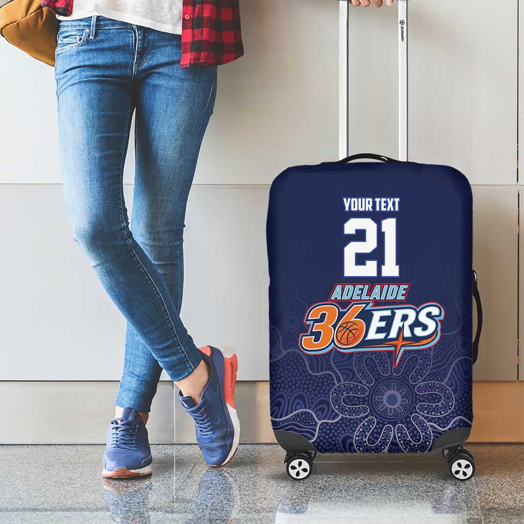 Basketball Custom Adelaide Luggage Cover Simple Australian Dot Art - Aussie Hoodie