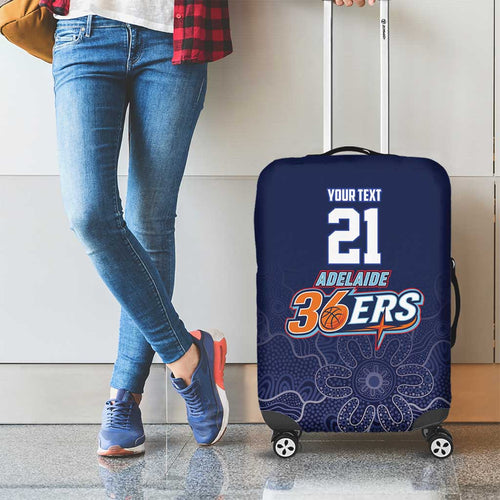 Basketball Custom Adelaide Luggage Cover Simple Australian Dot Art - Aussie Hoodie