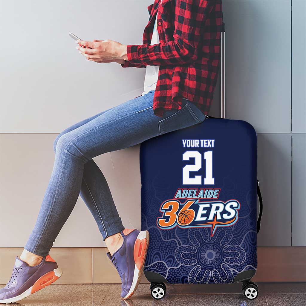 Basketball Custom Adelaide Luggage Cover Simple Australian Dot Art - Aussie Hoodie