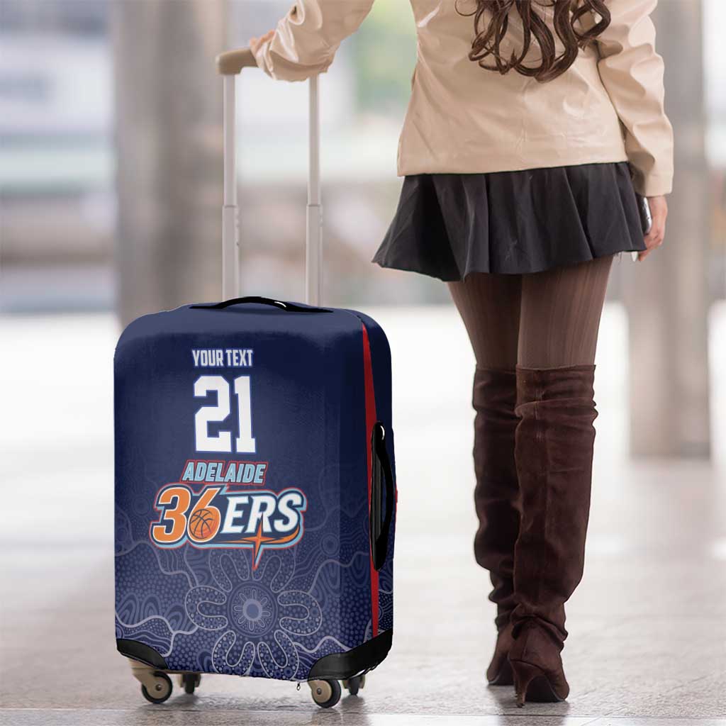 Basketball Custom Adelaide Luggage Cover Simple Australian Dot Art - Aussie Hoodie