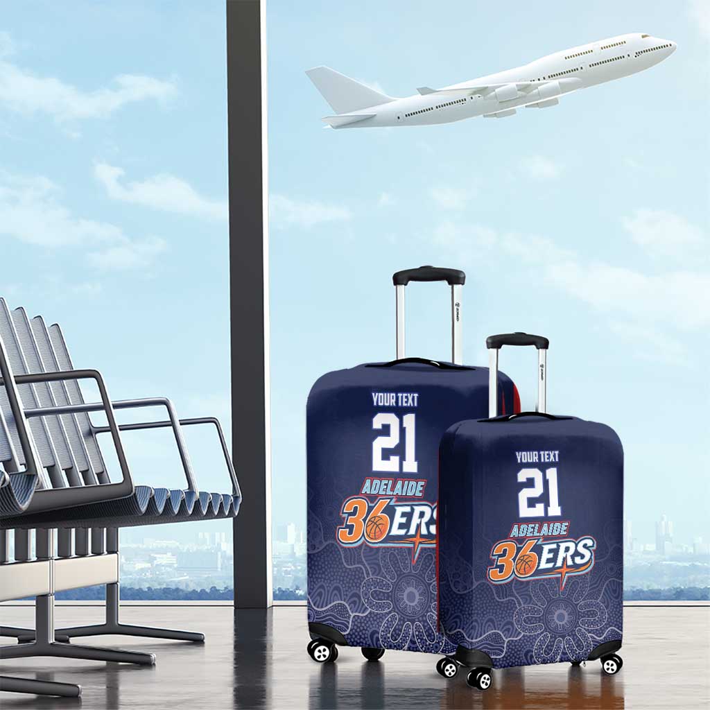 Basketball Custom Adelaide Luggage Cover Simple Australian Dot Art - Aussie Hoodie