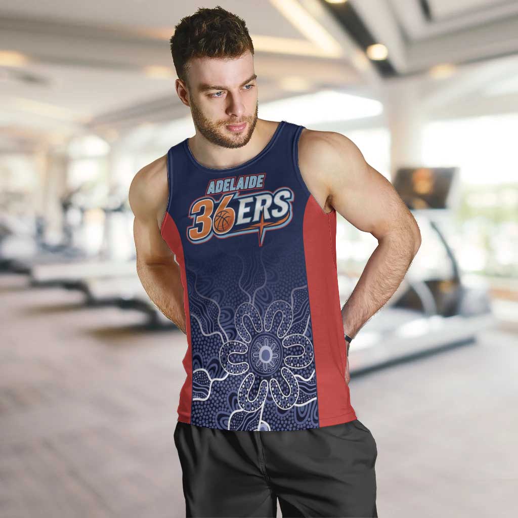 Basketball Custom Adelaide Men Tank Top Simple Australian Dot Art - Aussie Hoodie