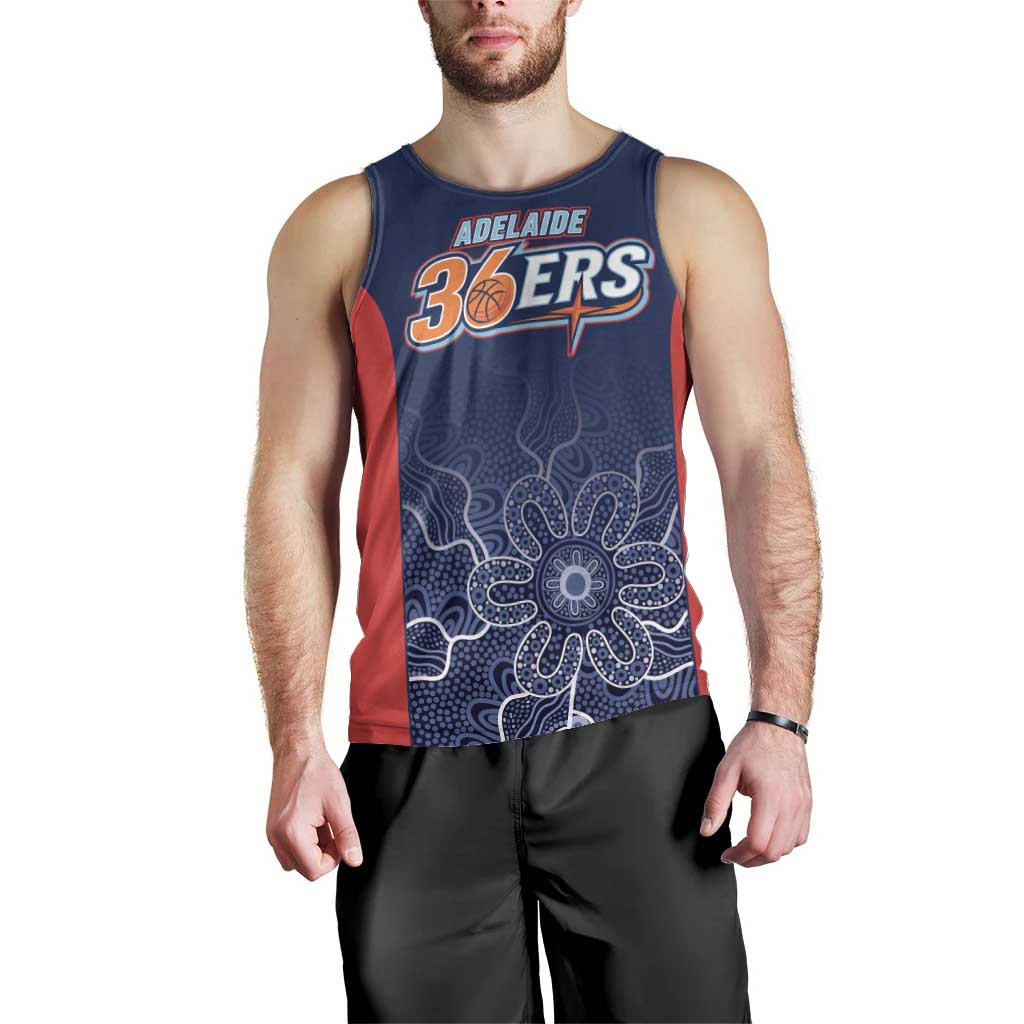 Basketball Custom Adelaide Men Tank Top Simple Australian Dot Art - Aussie Hoodie