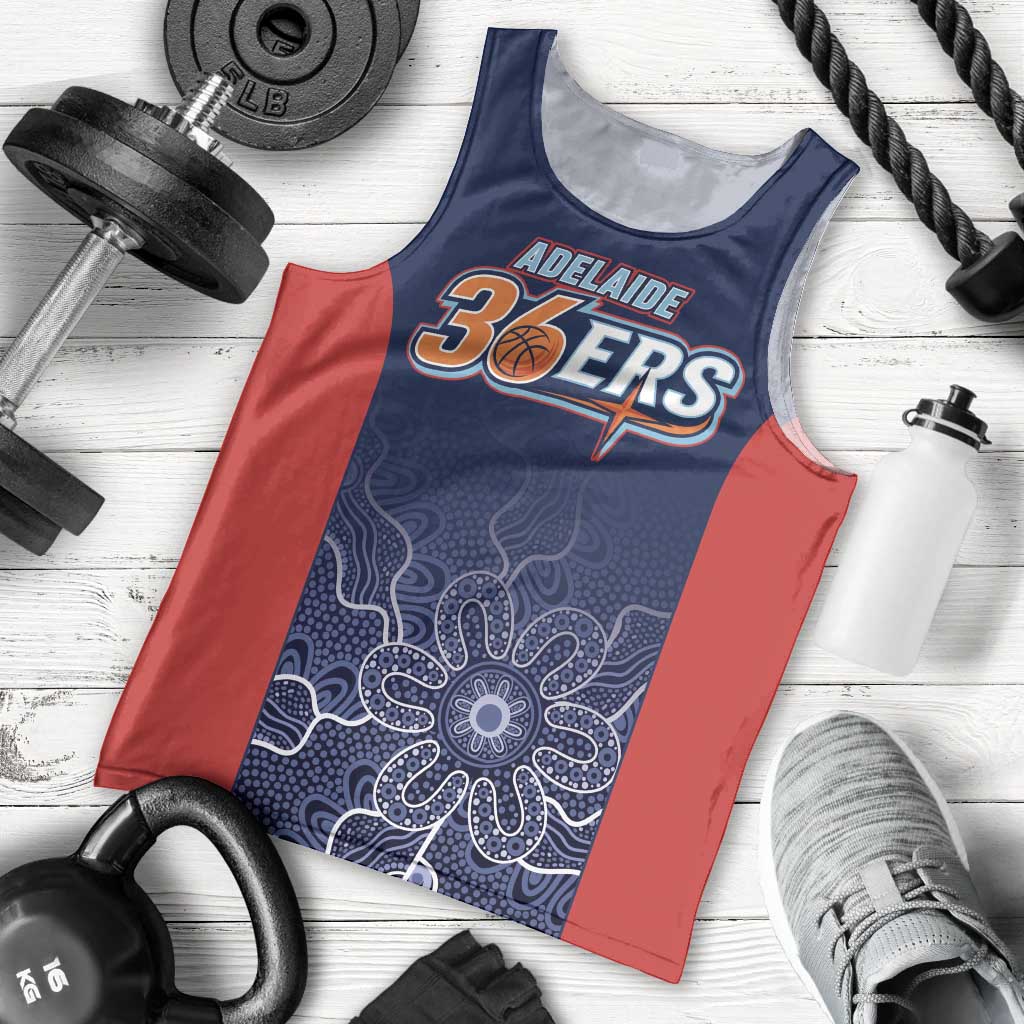 Basketball Custom Adelaide Men Tank Top Simple Australian Dot Art - Aussie Hoodie