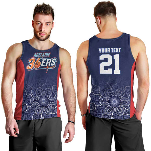 Basketball Custom Adelaide Men Tank Top Simple Australian Dot Art - Aussie Hoodie