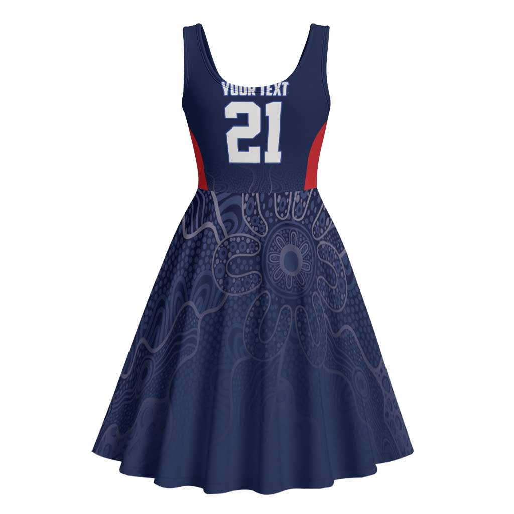 Basketball Custom Adelaide Midi Dress Simple Australian Dot Art - Aussie Hoodie