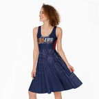 Basketball Custom Adelaide Midi Dress Simple Australian Dot Art - Aussie Hoodie