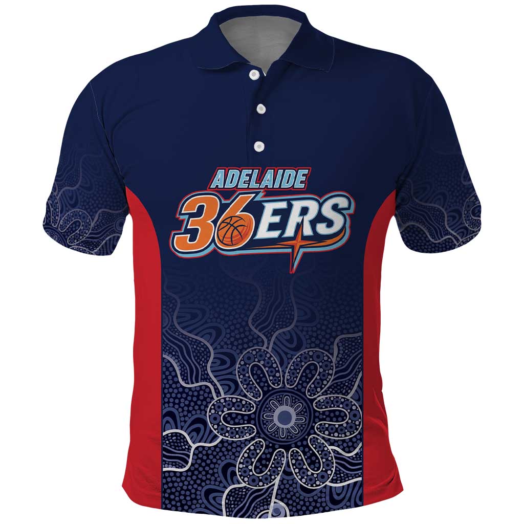 Basketball Custom Adelaide Polo Shirt Simple Australian Dot Art - Aussie Hoodie