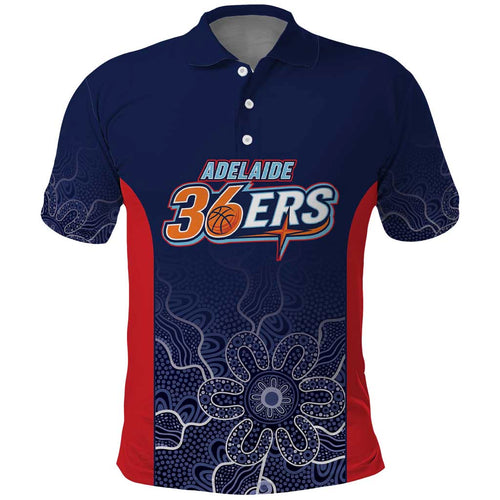 Basketball Custom Adelaide Polo Shirt Simple Australian Dot Art - Aussie Hoodie