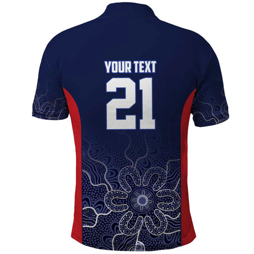 Basketball Custom Adelaide Polo Shirt Simple Australian Dot Art - Aussie Hoodie