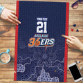 Basketball Custom Adelaide Puzzle Simple Australian Dot Art LT9