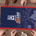 Basketball Custom Adelaide Puzzle Simple Australian Dot Art LT9