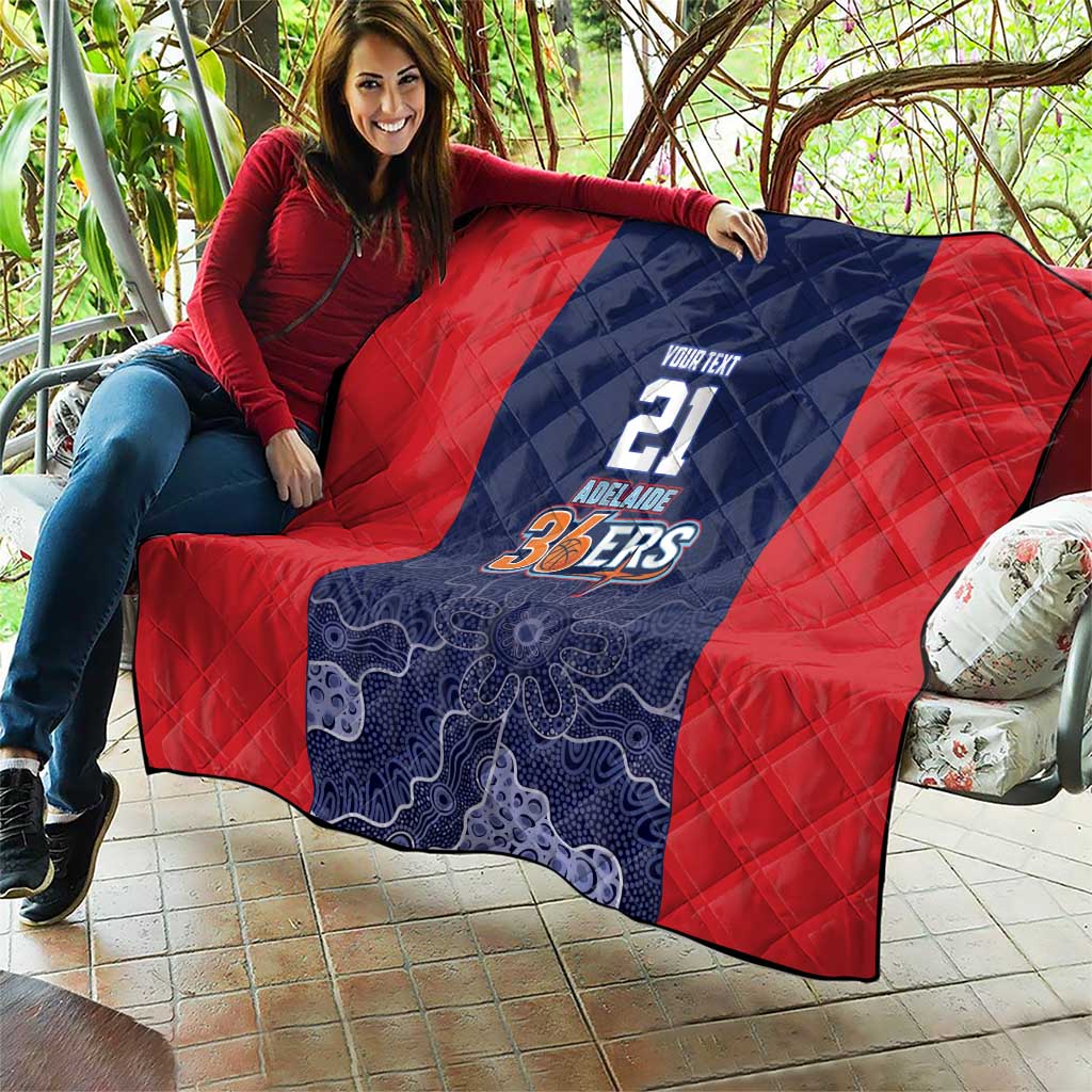 Basketball Custom Adelaide Quilt Simple Australian Dot Art - Aussie Hoodie