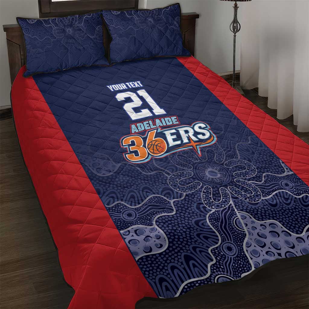 Basketball Custom Adelaide Quilt Bed Set Simple Australian Dot Art - Aussie Hoodie