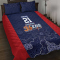 Basketball Custom Adelaide Quilt Bed Set Simple Australian Dot Art - Aussie Hoodie