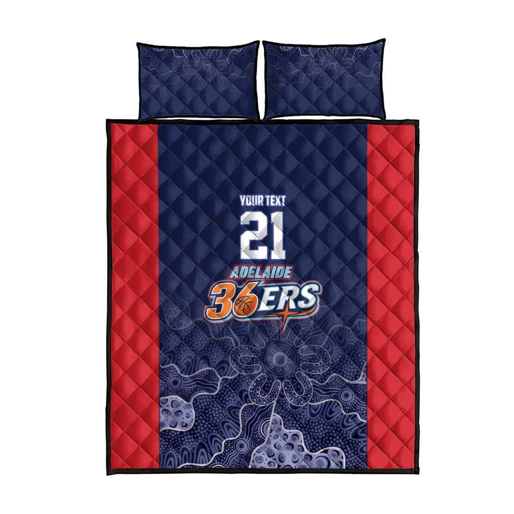 Basketball Custom Adelaide Quilt Bed Set Simple Australian Dot Art - Aussie Hoodie