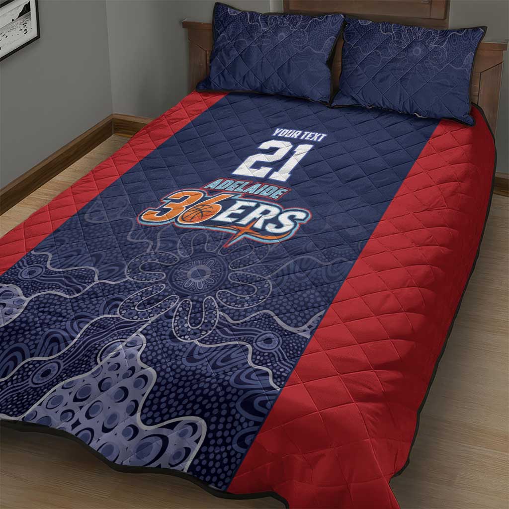 Basketball Custom Adelaide Quilt Bed Set Simple Australian Dot Art - Aussie Hoodie