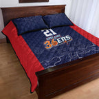 Basketball Custom Adelaide Quilt Bed Set Simple Australian Dot Art - Aussie Hoodie