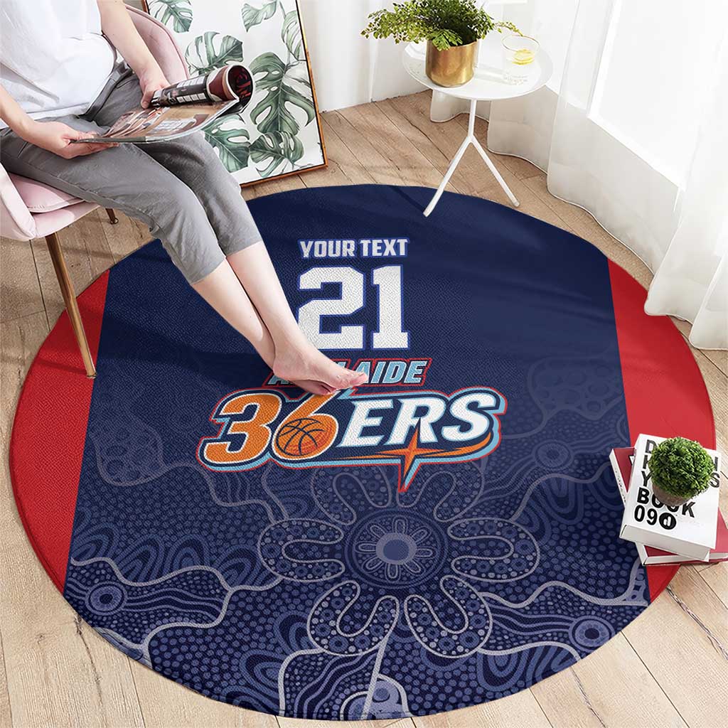 Basketball Custom Adelaide Round Carpet Simple Australian Dot Art - Aussie Hoodie
