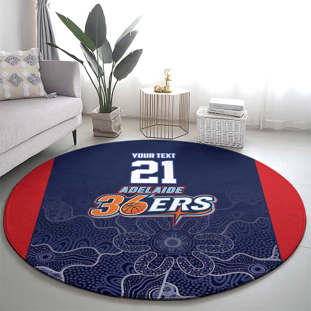 Basketball Custom Adelaide Round Carpet Simple Australian Dot Art - Aussie Hoodie