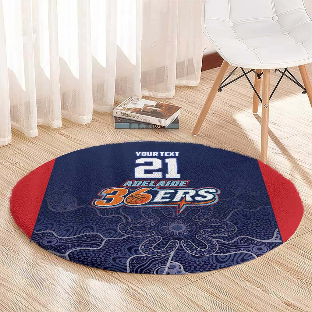 Basketball Custom Adelaide Round Carpet Simple Australian Dot Art - Aussie Hoodie