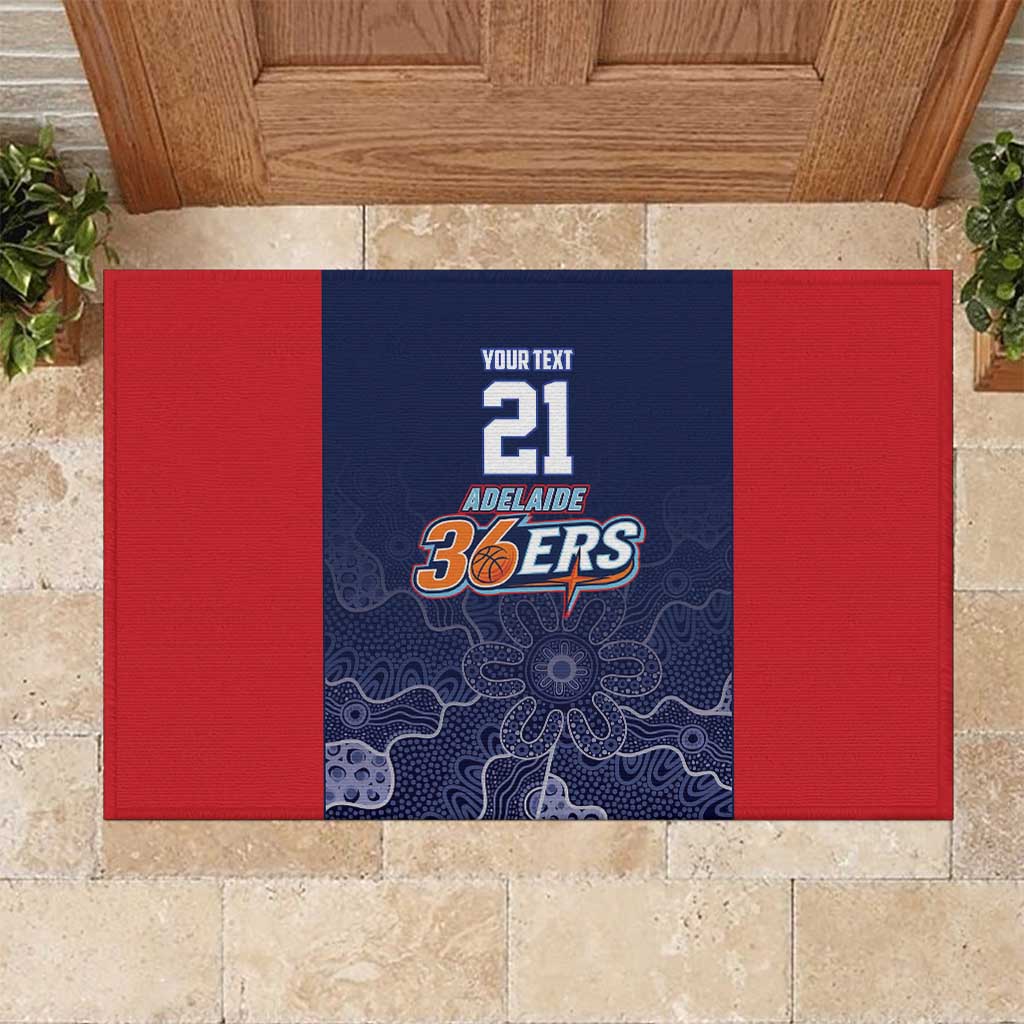 Basketball Custom Adelaide Rubber Doormat Simple Australian Dot Art - Aussie Hoodie