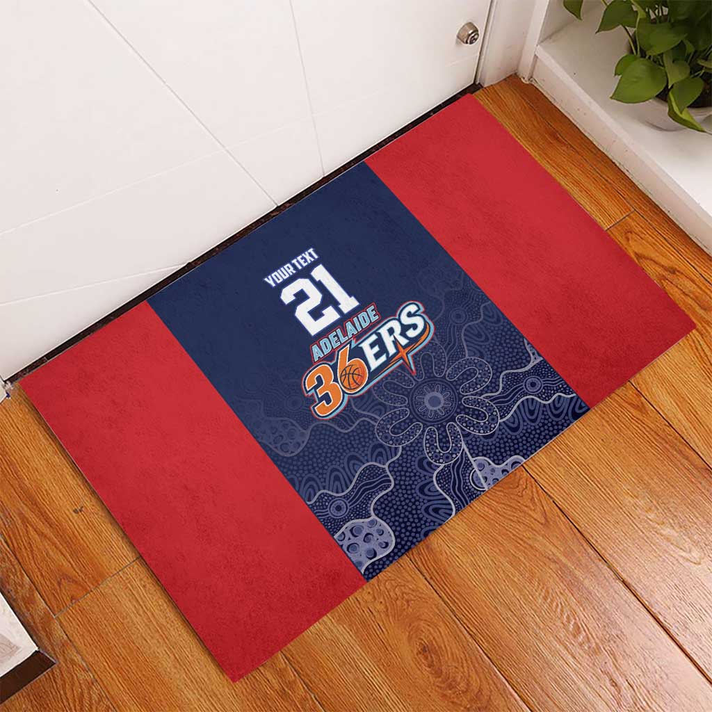 Basketball Custom Adelaide Rubber Doormat Simple Australian Dot Art - Aussie Hoodie