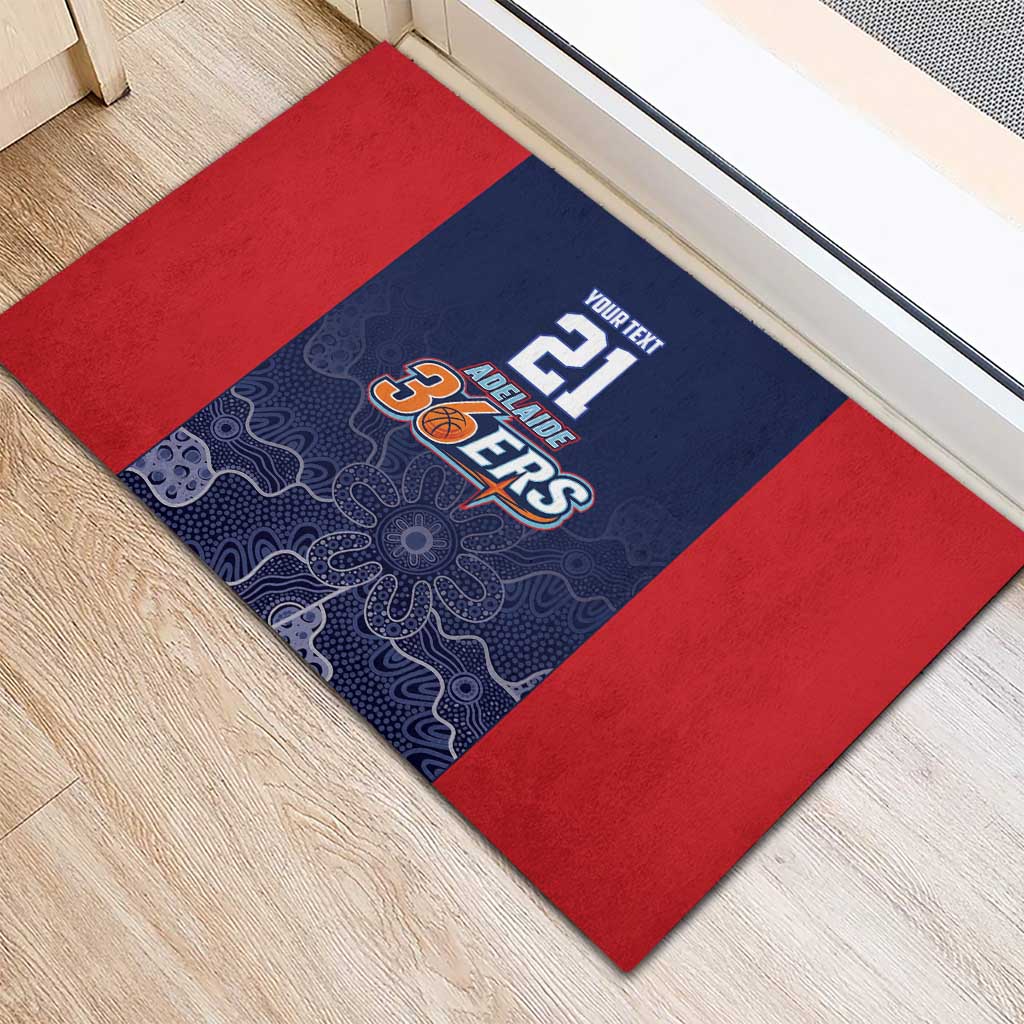 Basketball Custom Adelaide Rubber Doormat Simple Australian Dot Art - Aussie Hoodie