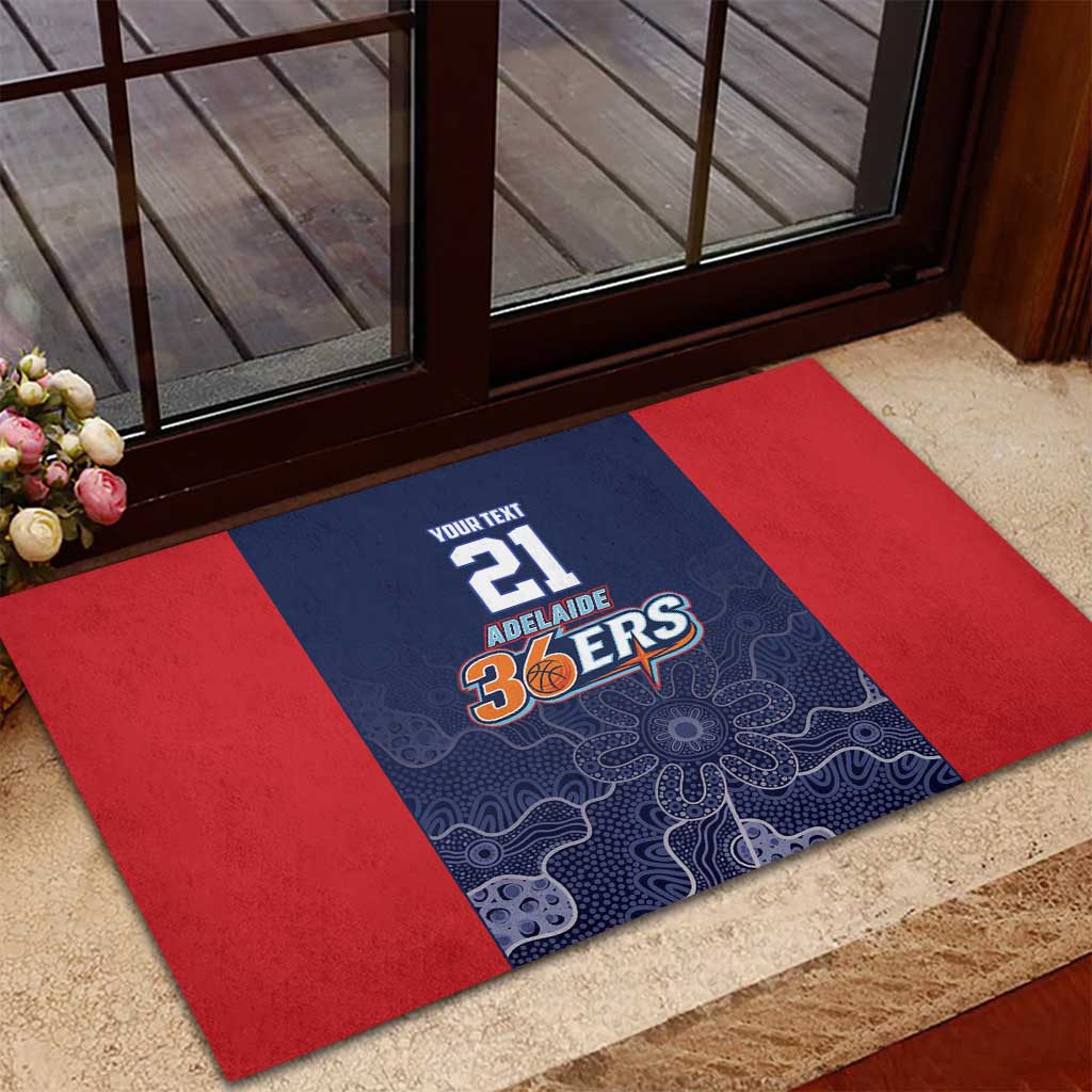 Basketball Custom Adelaide Rubber Doormat Simple Australian Dot Art - Aussie Hoodie