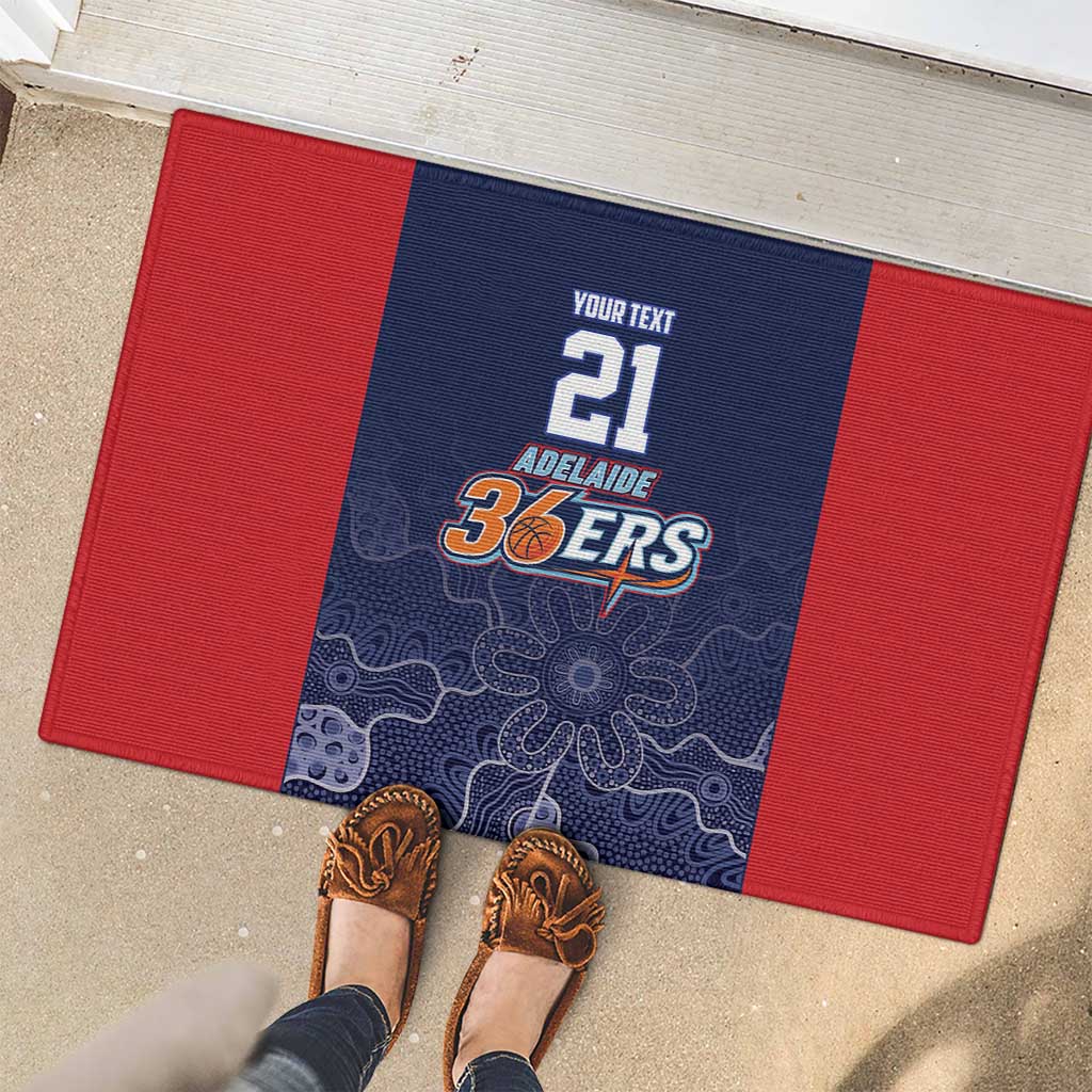 Basketball Custom Adelaide Rubber Doormat Simple Australian Dot Art - Aussie Hoodie