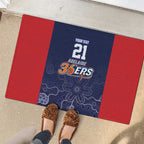 Basketball Custom Adelaide Rubber Doormat Simple Australian Dot Art - Aussie Hoodie