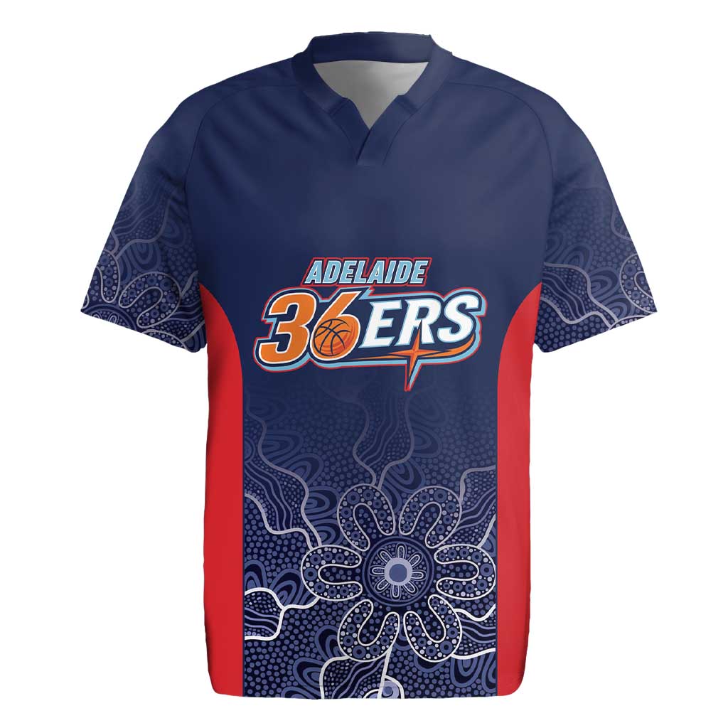 Basketball Custom Adelaide Rugby Jersey Simple Australian Dot Art - Aussie Hoodie