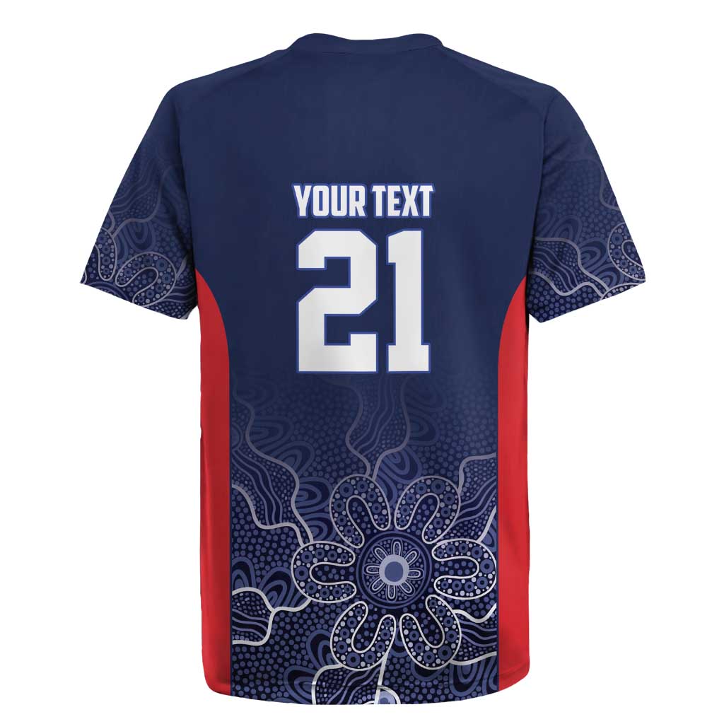 Basketball Custom Adelaide Rugby Jersey Simple Australian Dot Art - Aussie Hoodie