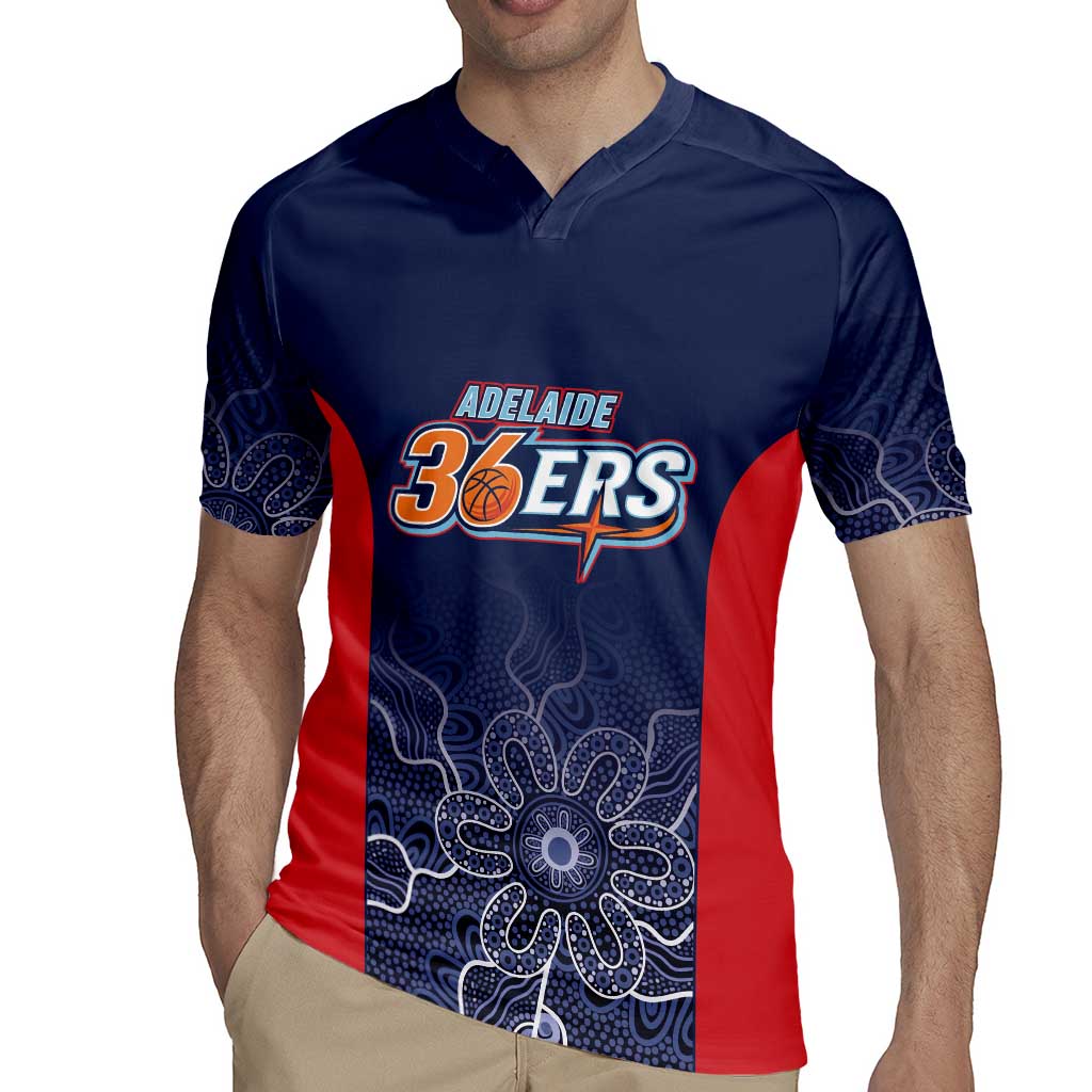 Basketball Custom Adelaide Rugby Jersey Simple Australian Dot Art - Aussie Hoodie