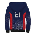 Basketball Custom Adelaide Sherpa Hoodie Simple Australian Dot Art - Aussie Hoodie