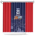 Basketball Custom Adelaide Shower Curtain Simple Australian Dot Art - Aussie Hoodie