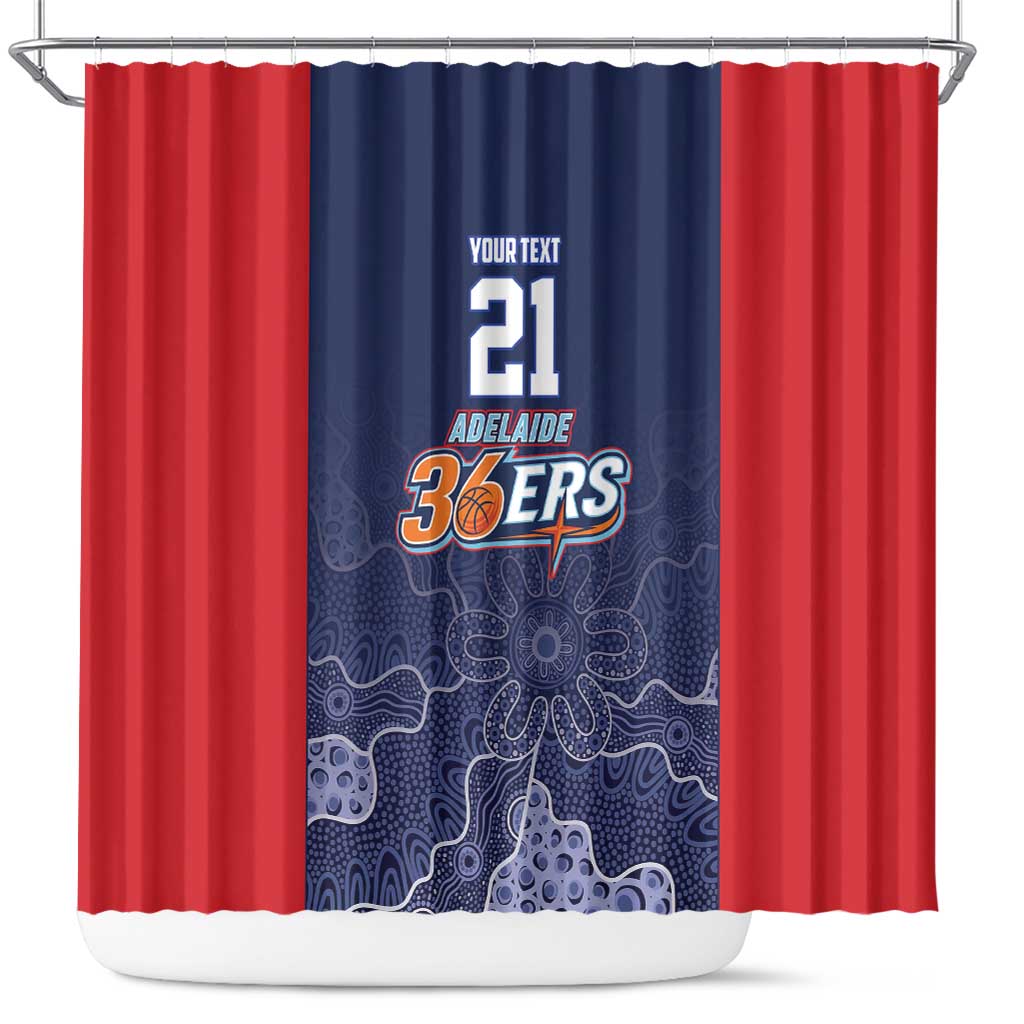 Basketball Custom Adelaide Shower Curtain Simple Australian Dot Art - Aussie Hoodie