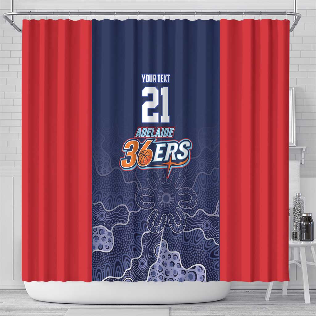 Basketball Custom Adelaide Shower Curtain Simple Australian Dot Art - Aussie Hoodie
