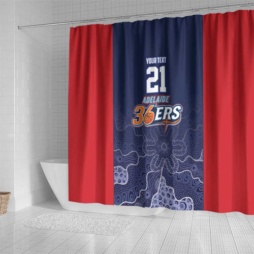 Basketball Custom Adelaide Shower Curtain Simple Australian Dot Art - Aussie Hoodie