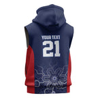 Basketball Custom Adelaide Sleeveless Hoodie Simple Australian Dot Art - Aussie Hoodie