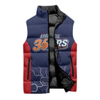 Basketball Custom Adelaide Sleeveless Puffer Jacket Simple Australian Dot Art - Aussie Hoodie