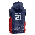 Basketball Custom Adelaide Sleeveless Zip Hoodie Simple Australian Dot Art LT9
