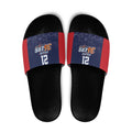 Basketball Custom Adelaide Slide Sandals Simple Australian Dot Art - Aussie Hoodie