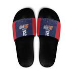 Basketball Custom Adelaide Slide Sandals Simple Australian Dot Art - Aussie Hoodie