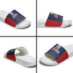 Basketball Custom Adelaide Slide Sandals Simple Australian Dot Art - Aussie Hoodie