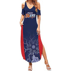Basketball Custom Adelaide Summer Maxi Dress Simple Australian Dot Art - Aussie Hoodie