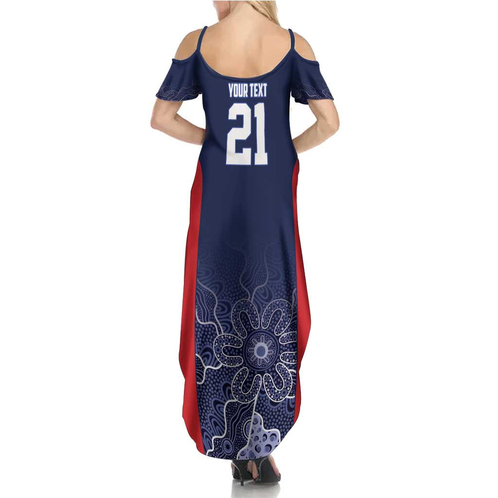 Basketball Custom Adelaide Summer Maxi Dress Simple Australian Dot Art - Aussie Hoodie