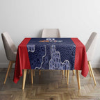 Basketball Custom Adelaide Tablecloth Simple Australian Dot Art - Aussie Hoodie