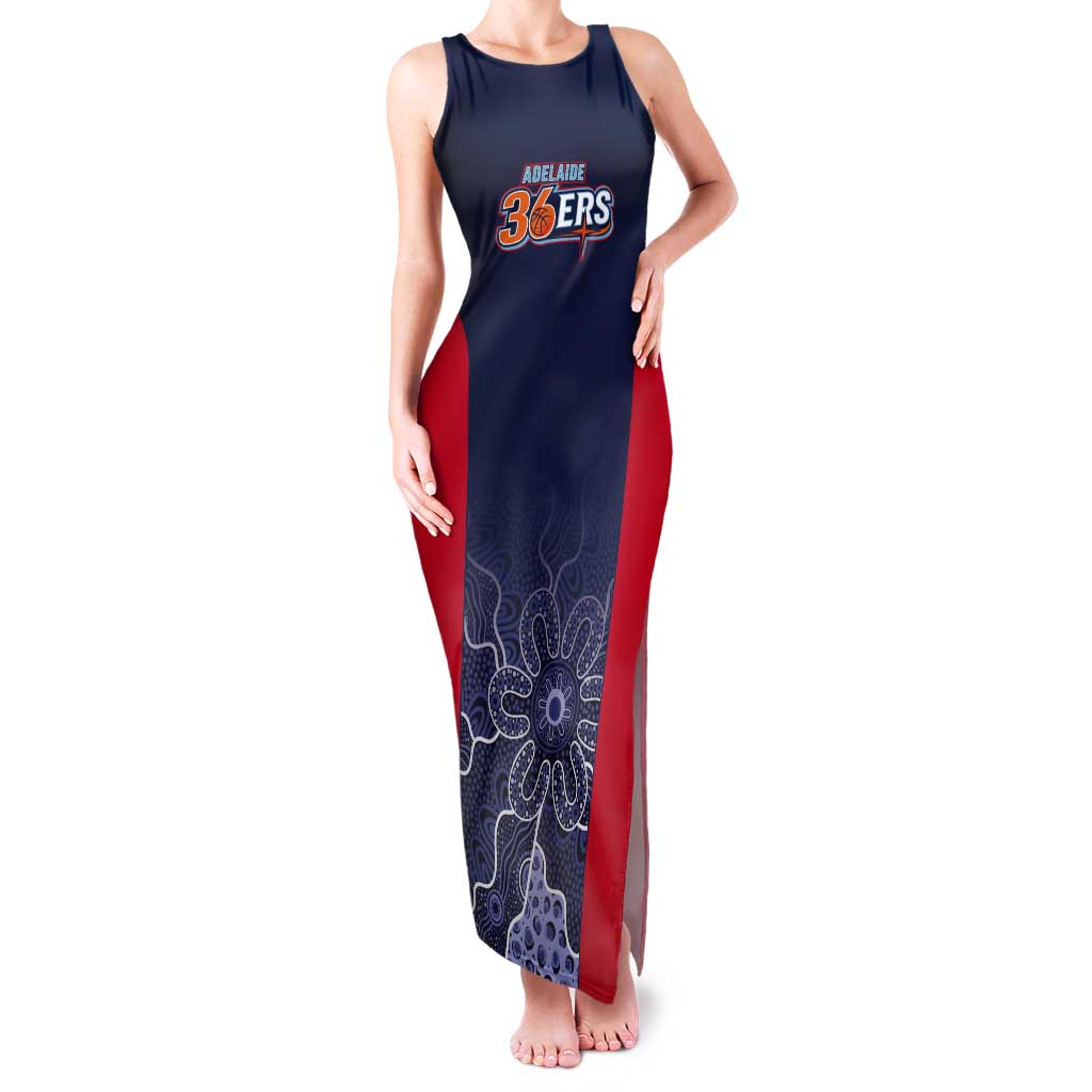 Basketball Custom Adelaide Tank Maxi Dress Simple Australian Dot Art - Aussie Hoodie